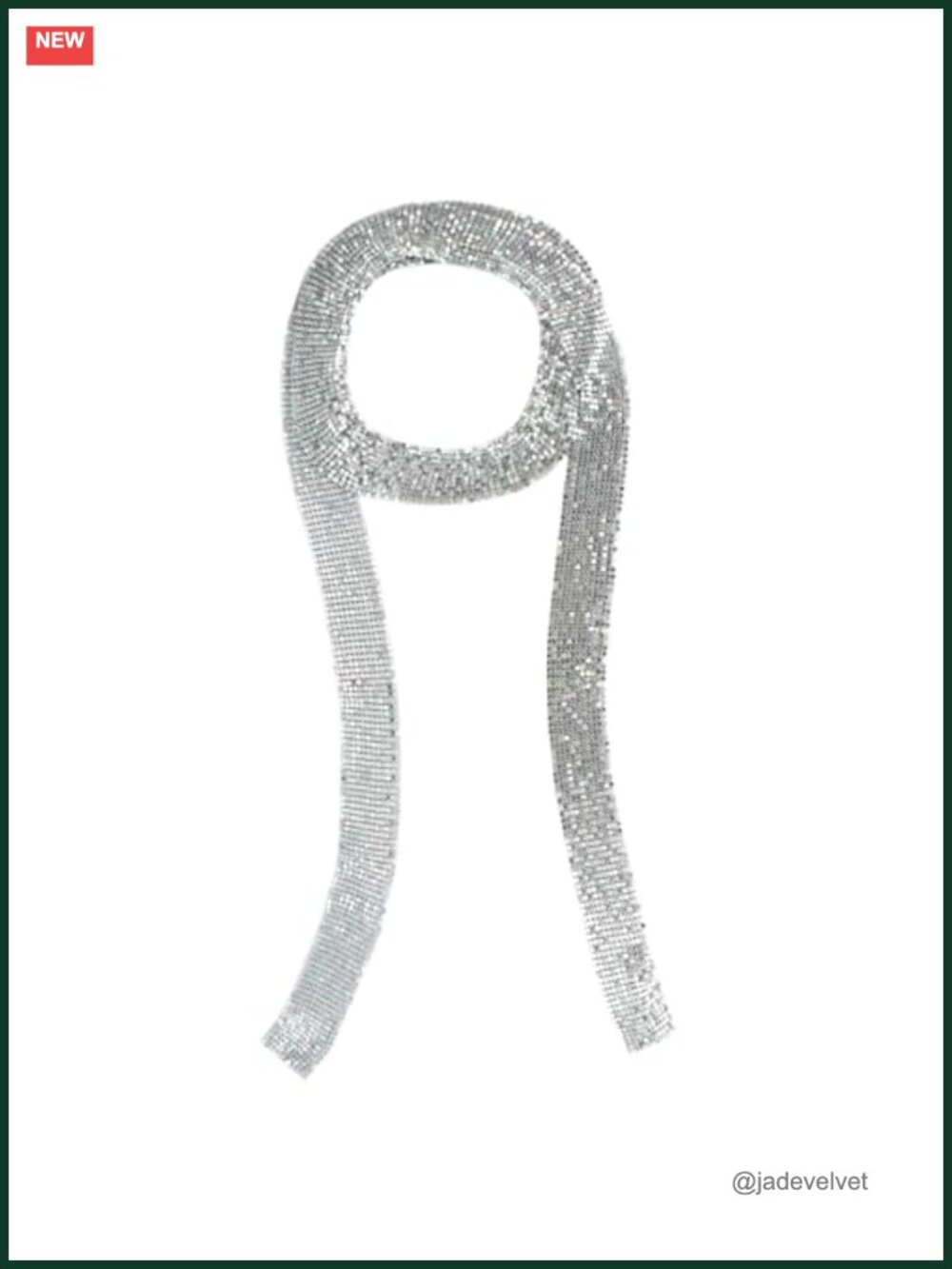 Sparkly Sequin Scarf for Women Lightweight Neck Tie Party Accessory